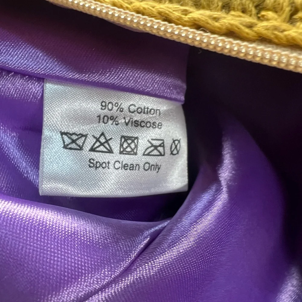 Earthbound Trading Co Granny Square Crochet Crossover Purse Bag Hippy Boho NWT - Picture 6 of 6